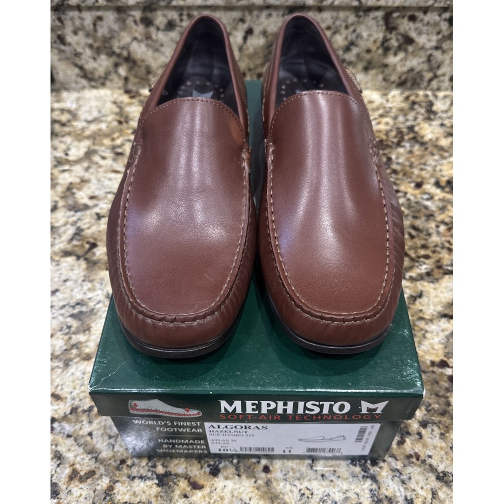 Mephisto Mens shoes Algoras Size US 11 (EU 10.5) Hazelnut Brown Loafers